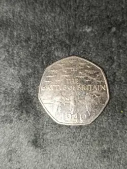 BATTLE OF BRITAIN 1940 50P FIFTY PENCE COIN RARE WW2 COLLECTABLE 2015