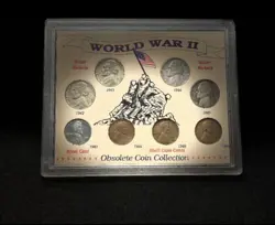 WORLD WAR 2 COIN SET-SILVER NICKELS & STEEL CENT