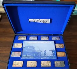 LINCOLN MINT HISTORY OF WW2 EUROPEAN THEATER COMPLETE STERLING SILVER SET