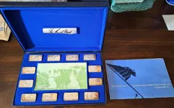 LINCOLN MINT HISTORY OF WW2 PACIFIC THEATER COMPLETE STERLING SILVER SET