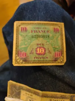 FRANCE 10 FRANCS  1944 WW 2