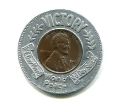 KENOSHA WISCONSIN ENCASED CENT WORLD WAR 2 VICTORY 1945