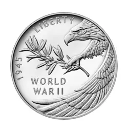 2020 END OF WORLD WAR II 75TH ANNIVERSARY SILVER MEDAL WW2 SEALED NEVER OPENED