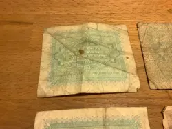 FOUR ITALIAN BANKNOTES FROM WW2