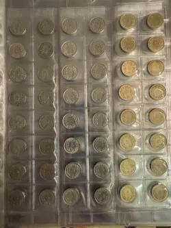 1,2,5,10 RAPPEN AFTER WW2 , 144 PCS, DIFFERENT DATES