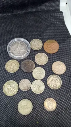 PHILIPPINES SILVER COIN LOT WORLD WAR 2 COINS