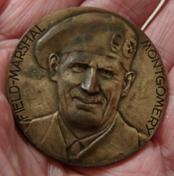 FIELD MARSHAL BERNARD MONTGOMERY POST WW2 HOMAGE BRONZE 2