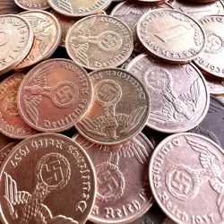 1 BEAUTIFUL NAZI GERMAN COIN 2 REICHSPFENNIG WW2 ERA AUTHENTIC RELIC