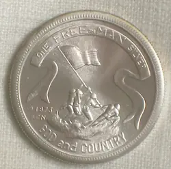 1 OZ .999 SILVER ROUND BATTLE OF IWO JIMA COMMEMORATIVE WW2 US ARMED FORCES