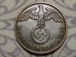 WW2-ERA REICHSPFENNIG PFENNIG