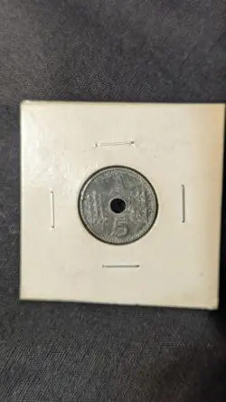 1940 A 5 REICHSPFENNIG GERMAN WW2 THIRD REICH MILITARY COIN