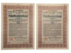 NAZI WAR BONDS WW2 AUTHENTIC