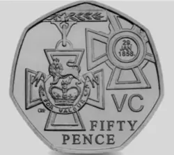 2006 50P COIN RARE VC VICTORIA CROSS 60 YEARS SINCE END OF WW2 FIFTY PENCE B