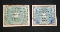 WW2 GERMAN 1 & HALF MARK 1944 ALLIED OCCUPATION CURRENCY GERMANY BANKNOTE