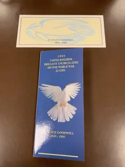 1995 UK BRILLIANT UNCIRCULATED SECOND WORLD WAR £2 COIN