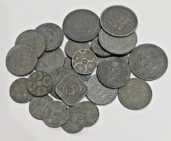 1941-1944 MIXED NETHERLANDS (GERMAN OCCUPATION) WW2 COINS X24