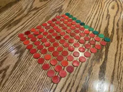 LOT OF 100 MISSOURI SALES TAX TOKENS RED & GREEN - WW2 GREAT DEPRESSION