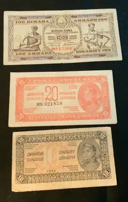 SERBIA WW2 BANKNOTES