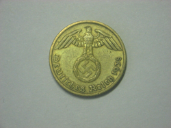 GERMANY 5 REICHSPFENNIG  1938-A COIN - WW2 NAZI ERA