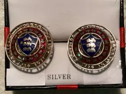 AUSTRIA 1931 2 SCHILLING SILVER COIN EARRINGS  WOLFGANG MOZART SWEETHEART WW2