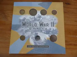 WW2 WORLD WAR II REMEMBERED COIN STAMP BANKNOTE PACKAGE COLLECTION