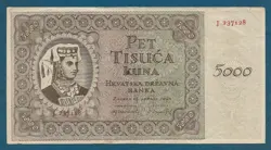 5000 KUNA 1943.