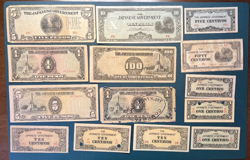 PHILIPPINES BANKNOTE WW2 JIM JAPAN BULK LOT VARIETY DIFFERENT STAMPS SET LOT 28