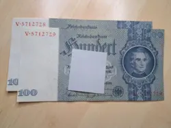 100 REICHSMARK REICHSBANKNOTE BERLIN GERMAN EMPIRE 1935 WW2