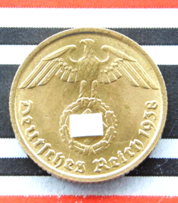 REICHSPFENNIG 1938 SWASTIKA