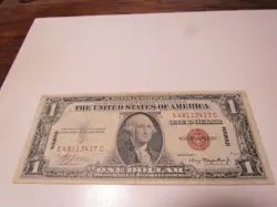 US PAPER MONEY 1935 A $1 HAWAII WW2 EMERGENCY ISSUE