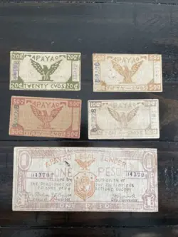 PHILIPPINES1942 ND APAYAO LOCAL EMERGENCY S102-S110 10 C-1 PESO PAYABLE WW2, N6