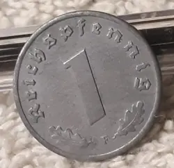 1941 F , WW2  1 REICHSPFENNIG ~ GERMAN ~ WWII GERMANY ~  CIRCULATED COIN ~