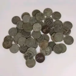 U.S. 1943 WW2 WHEAT STEEL PENNIES CENTS LOT OF 50