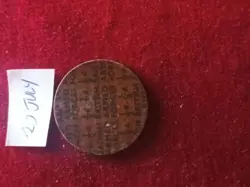 BRITISH ARMED FORCES WW2 BAKELITE 1/2D NAAFI TOKEN EXCELLENT