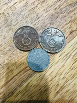 &1 REICHSPFENNIG AUTHENTIC