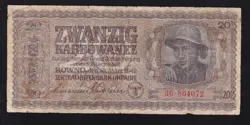 UKRAINE --- WW2 ---  20  KARBOWANEZ  1942 --- VG ----