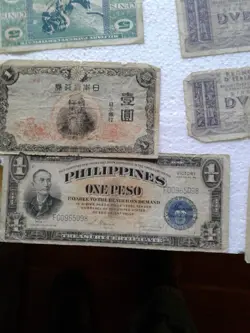 PAPER CURRENCY VINTAGE MILITARY WW2 JAPAN REICHSBANKNOTE LIRE PESOS