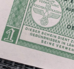 GERMAN MILITARY BANKNOTE