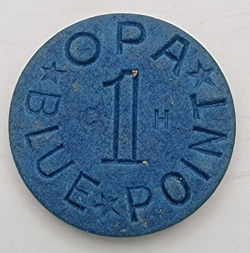 OPA BLUE POINT TOKEN C-H WAR RATION WW2 VINTAGE OLD COIN CH