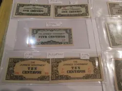13 DIFFERENT JAPANESE WW2 OCCUPATION NOTES