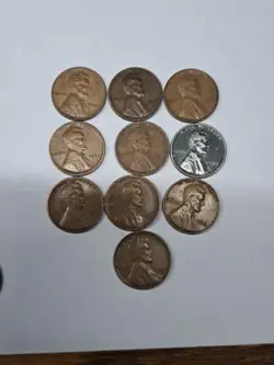 WW2 WHEAT LINCOLN CENT STARTER SET LOT OF 10 COINS