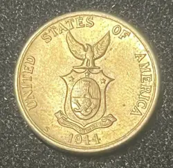 1944-S PHILIPPINES 5 CENTAVOS ~ UNCIRCULATED ~ SAN FRANCISCO ~ WW2