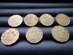 7 PRE WW2 3 PENCE COINS 1933-37