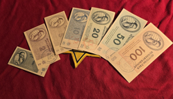 CONCENTRATION CAMP TEREZIN THERESIENSTADT CURRENCY NOTES   STAR WW2 WWII GERMAN