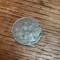 GEORGE VI ONE PENNY SILVER-COLOURED WW2 STEEL?