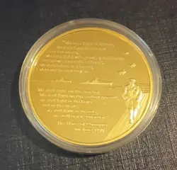 2010 PROOF LTD ED UK UNITED KINGDOM MILITARY MEDALLION - WW2 WINSTON CHURCHILL