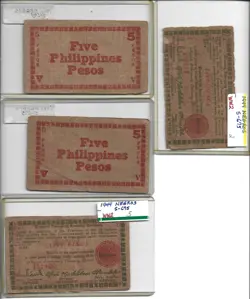 WW2 PHILIPPINE GUERILLA NOTES FROM  NEGROS  IN HARD HOLDERS