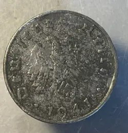 WW2 PERIOD GERMAN COIN / 10 REICHSPFENNIG 1941