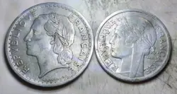 (K) 1 - 1945 5 FRANC & 1946 2 FRANC  POST WW2