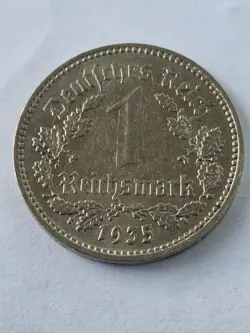 GERMANY 1 REICHSMARK 1935 A, THIRD REICH NAZI WW2